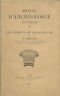 MANUEL D'ARCHéOLOGIE éGYPTIENNE | Immagine principale