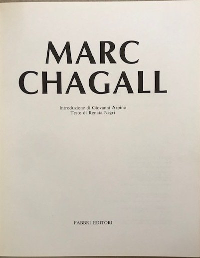 Marc Chagall (Collana "Le Grandi Monografie" - Pittori d'oggi) | Immagine Gallery 2