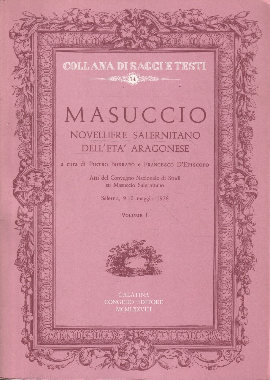 Masuccio novelliere salernitano dell'età aragonese