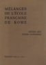 Mélanges de l'école francaise de Rome. Moyen age - temps … | Immagine principale