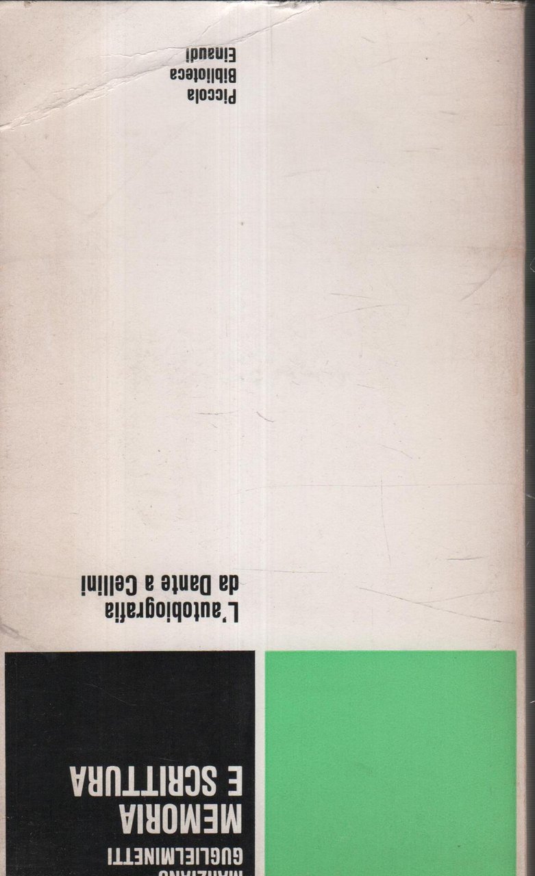 Memoria e Scrittura. L'autobiografia da Dante a Cellini | Immagine principale