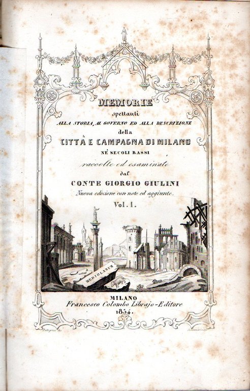 Memorie spettanti alla storia, al governo ed alla descrizione della …