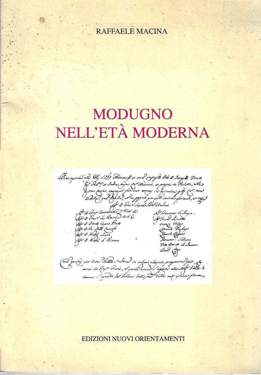 Modugno nell'età moderna | Immagine principale