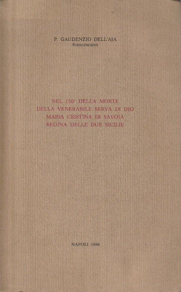 Nel 150^ della morte della venerabile serva di Dio Maria …