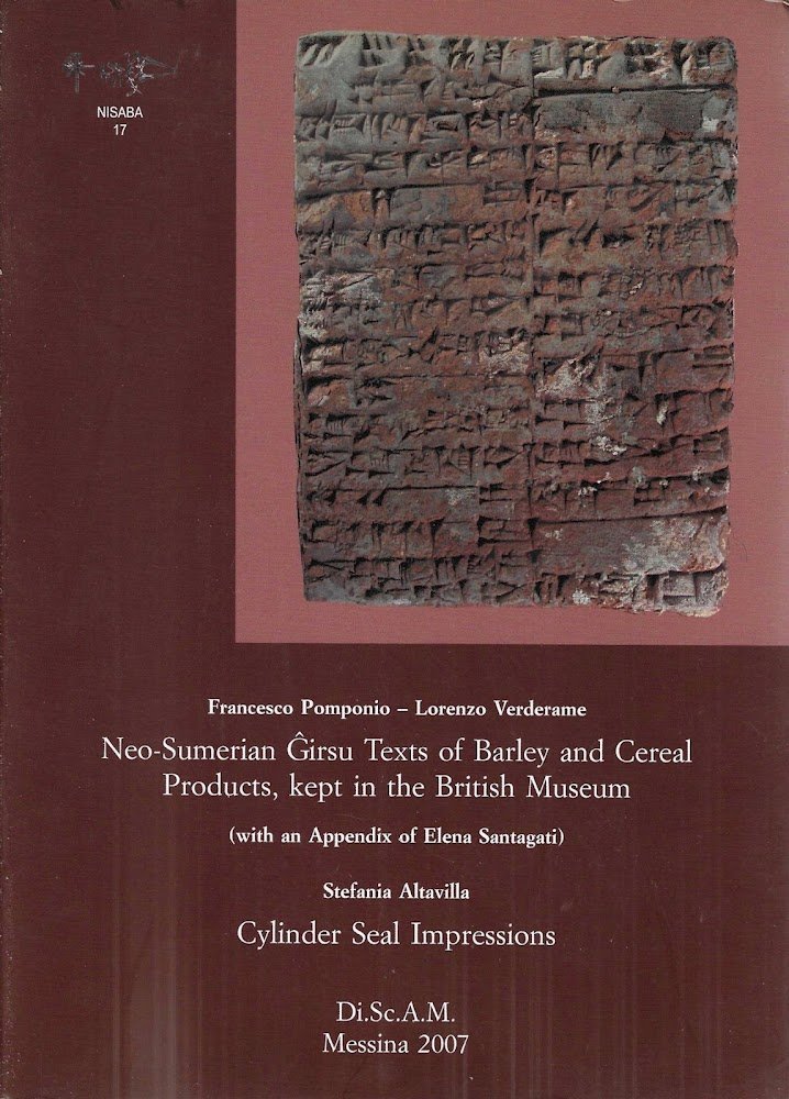 Neo-Sumerian Girsu Texts of Barley and Cereal Products, kept in …