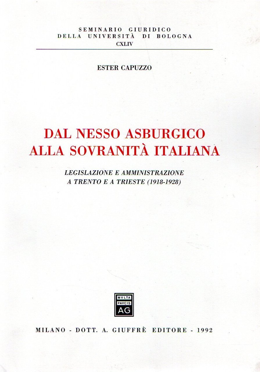 Nesso asburgico alla sovranita' italiana
