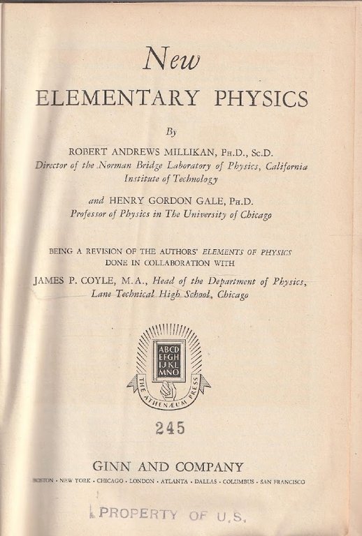 New Elementary Phisics