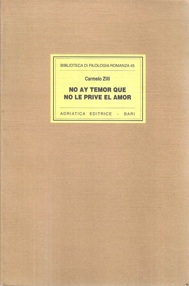 No ay temor que no le prive el amor. Sull'Historia …