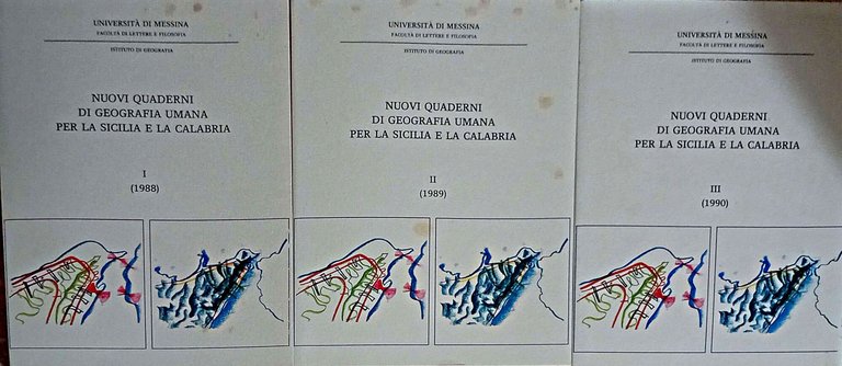 Nuovi quaderni di geografia umana per la Sicilia e la Calabria
Voll. I (1988), II (1989) e III (1990)