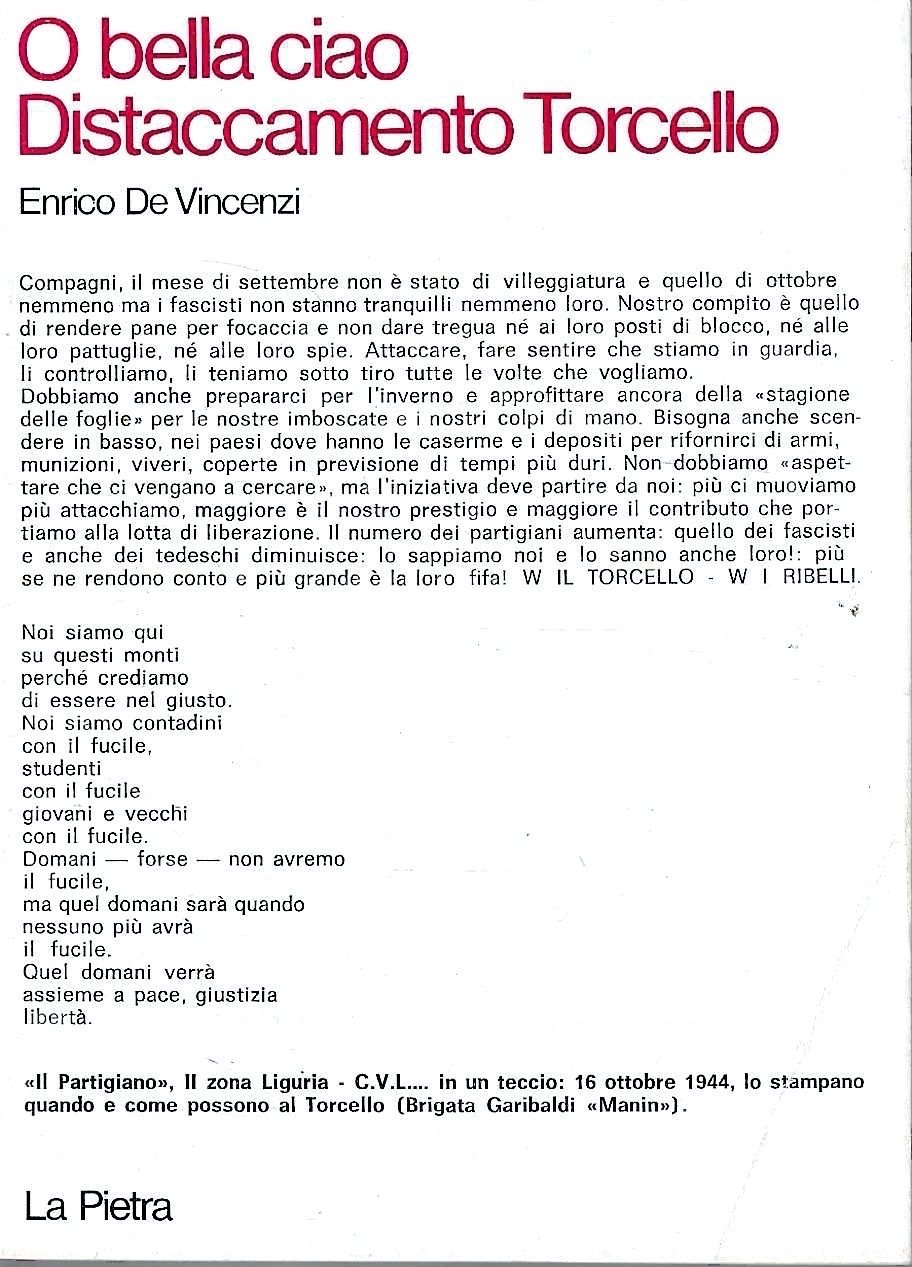 O bella ciao. Distaccamento Torcello | Immagine principale