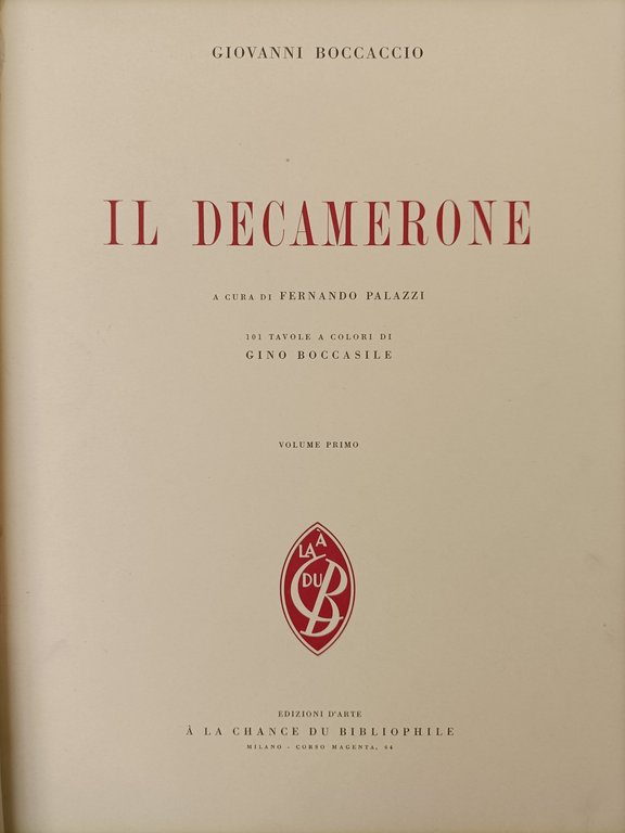 Offerta!! Il Decamerone (2 vol. con 101 tavole a colori …