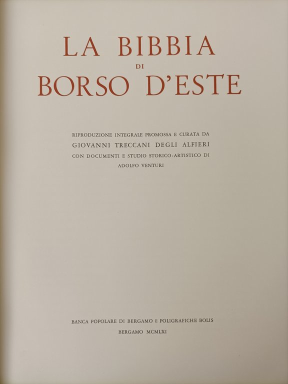 Offerta!! La Bibbia Di Borso D'este (2 vol.)