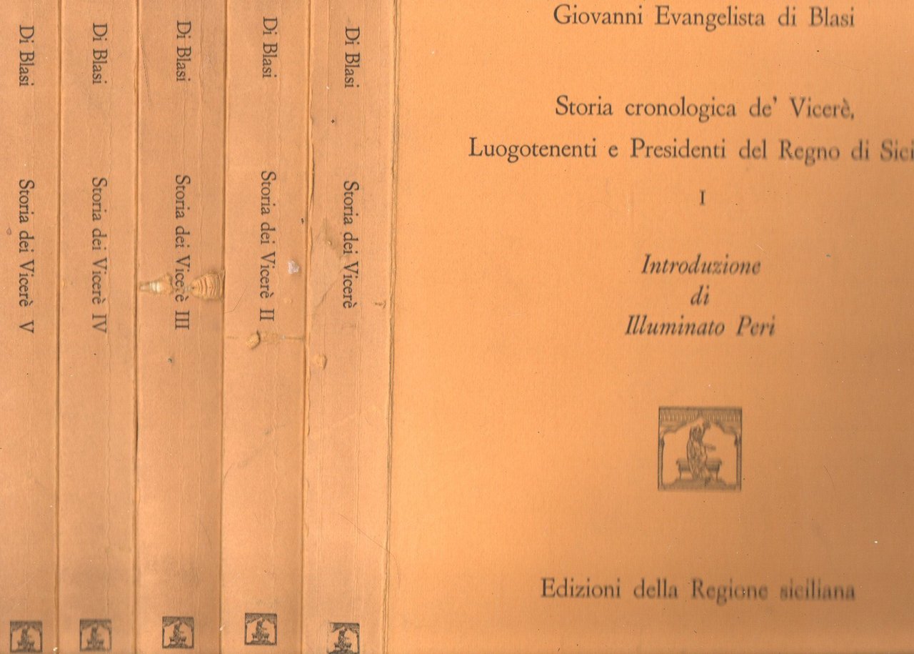 Offerta !!! Storia cronologica de' Vicerè, Luogotenenti e Presidenti del …