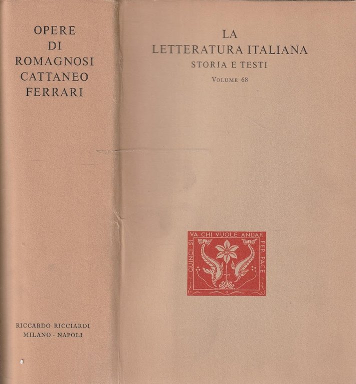 Opere di Romagnosi, Cattaneo, Ferrari