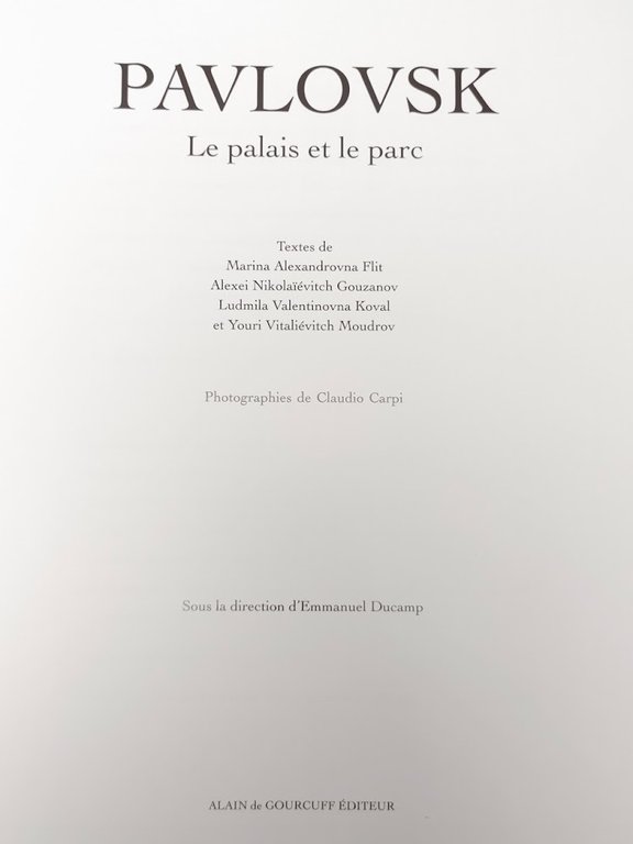 Pavlovsk 2 volumes in clamshell Les collections et Le palais …