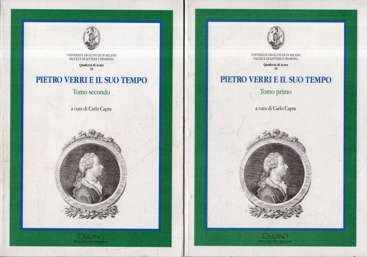 Pietro Verri e il suo tempo : Milano, 9-11 ottobre …