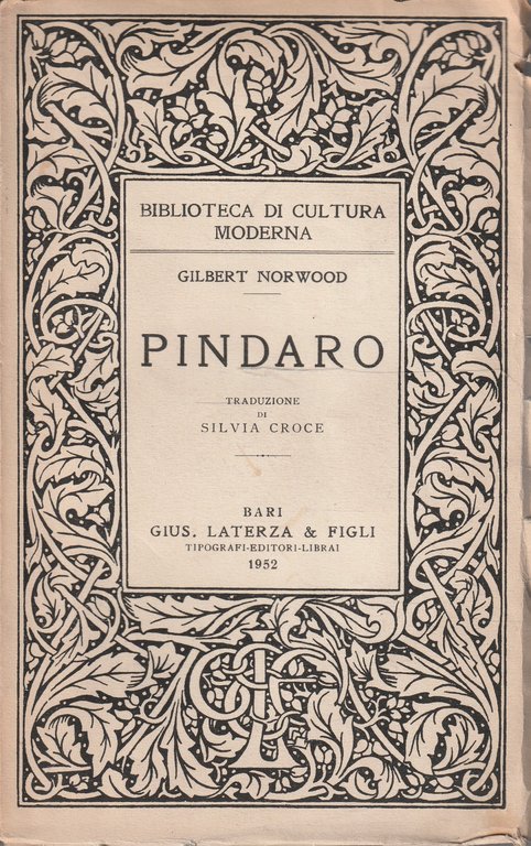 Pindaro di Gilbert Norwood Traduzione di Silvia Croce | Immagine Gallery 2