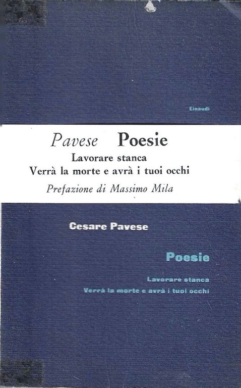 Poesie. Lavorare stanca - Verrà la morte e avrà i tuoi occhi
