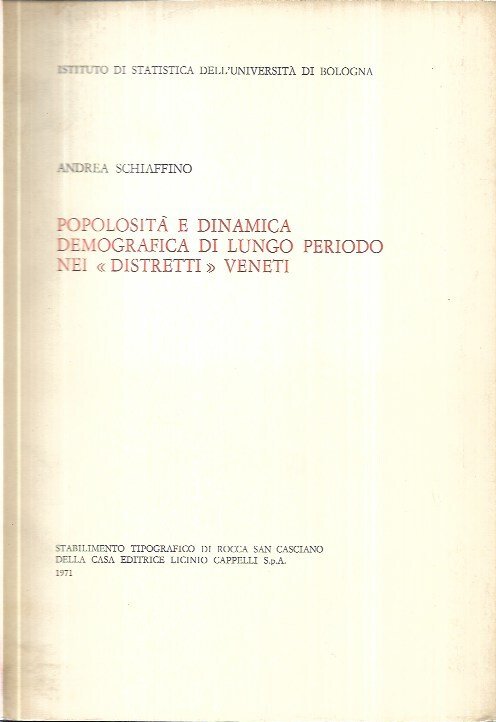 Popolosità e dinamica demografica di lungo periodo nei "distretti" veneti | Immagine principale