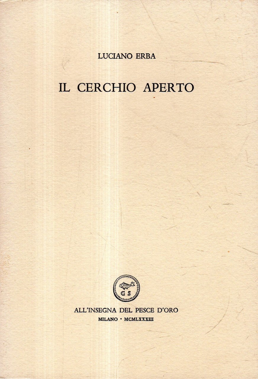 Prima edizione autografata! Il cerchio aperto