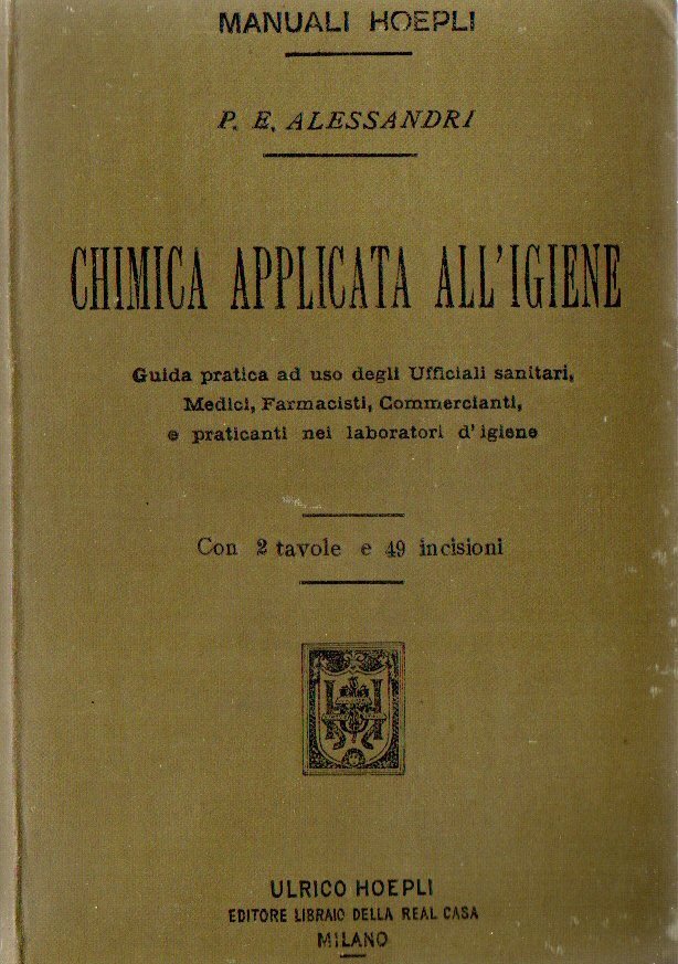 Prima Edizione! Chimica applicata all'igiene