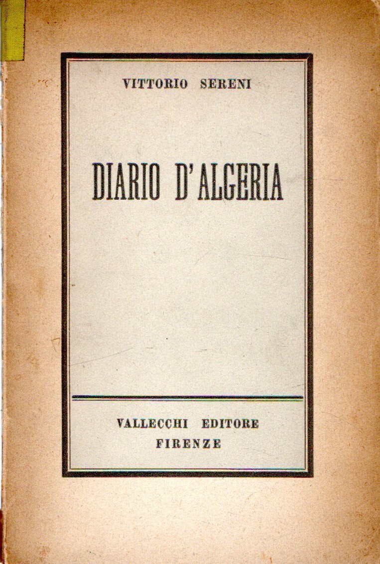 Prima Edizione! Diario d'Algeria