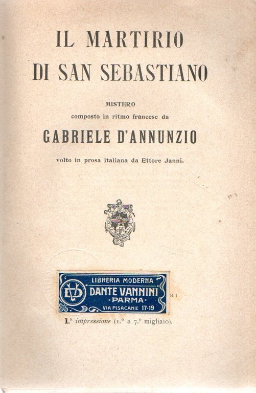 Prima Edizione! Il martirio di San Sebastiano