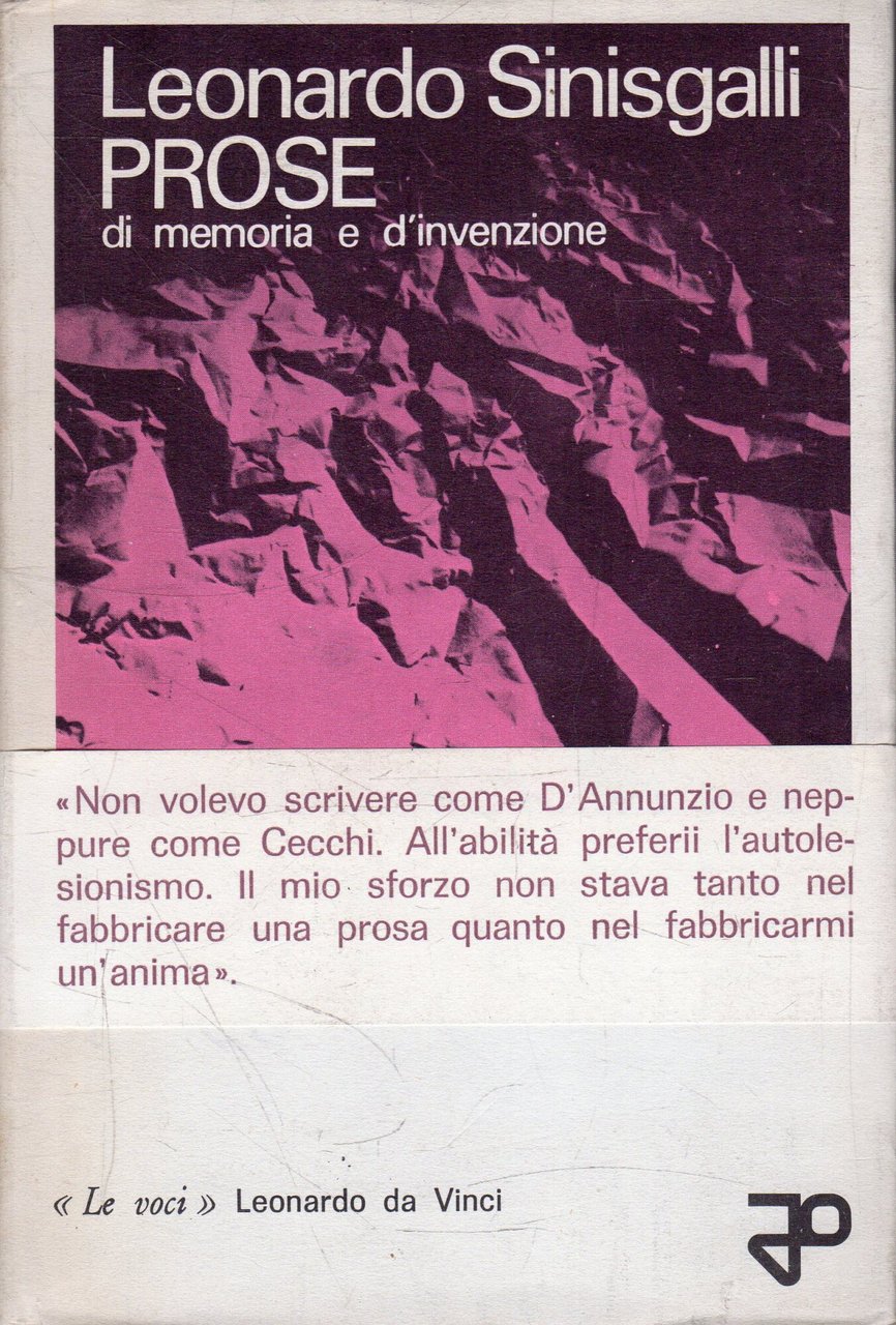 Prima Edizione! Prose: di memoria e d'invenzione