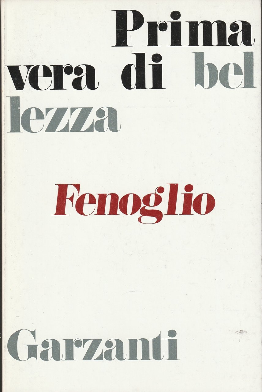 Primavera di bellezza : romanzo | Immagine principale