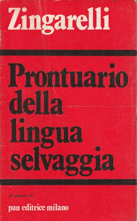 Prontuario della lingua selvaggia