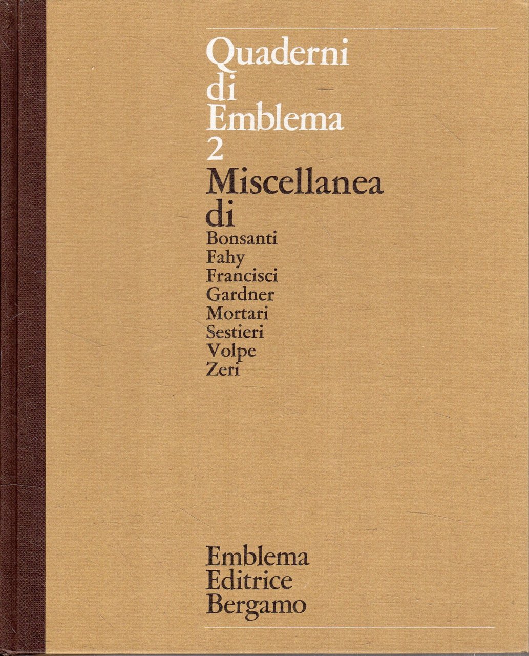 Quaderni di Emblema 2. Miscellanea