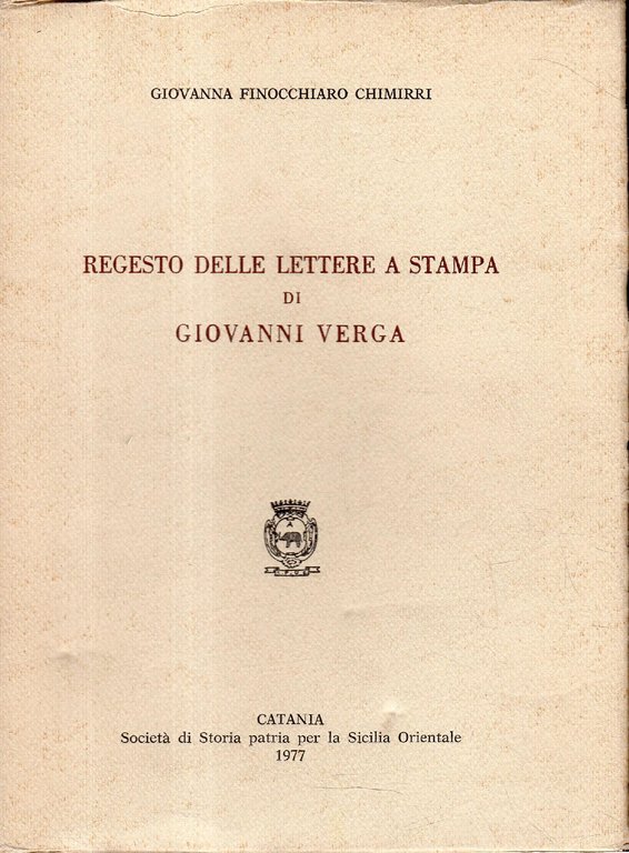 Regesto delle lettere a stampa di Giovanni Verga | Immagine Gallery 2