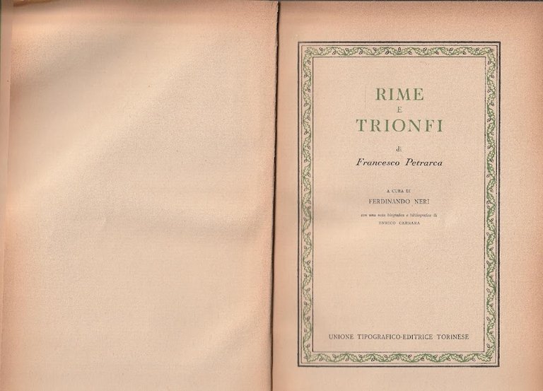Rime e Trionfi
