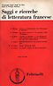 Saggi e ricerche di letteratura francese