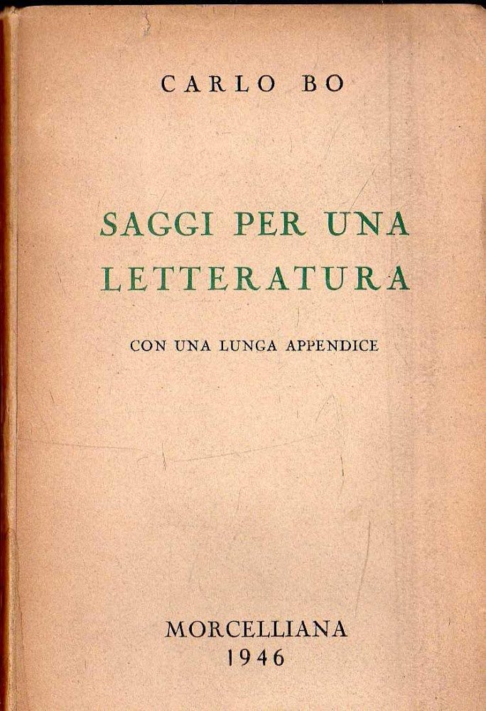 Saggi per una letteratura