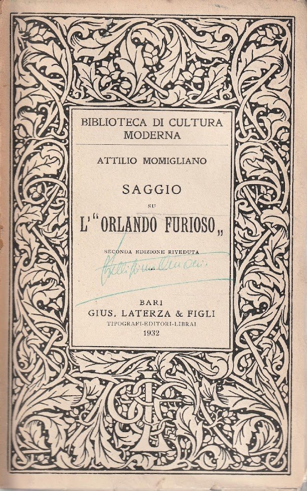 Saggio su l' "Orlando Furioso"