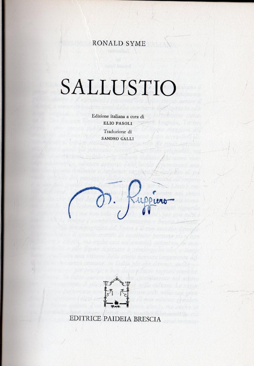Sallustio | Immagine principale