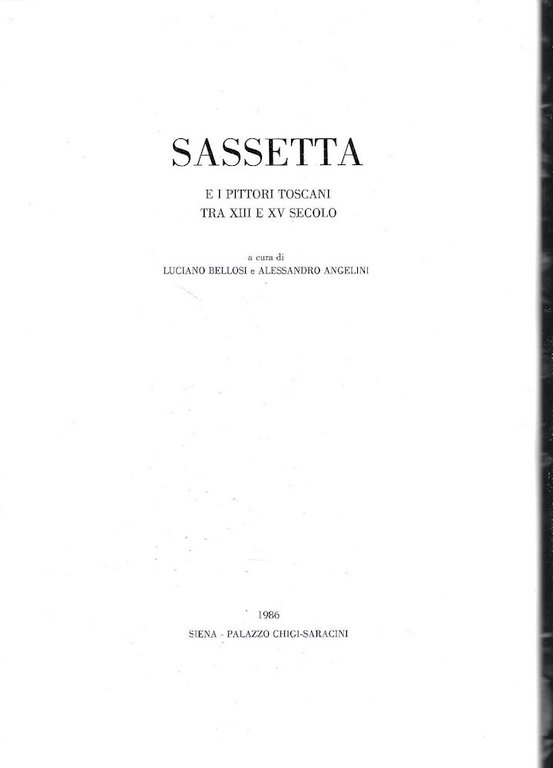 Sassetta e i pittori toscani tra XIII e XV secolo