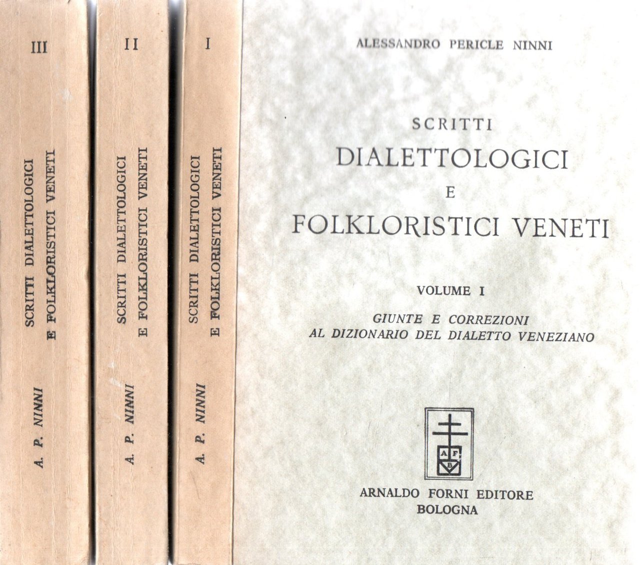 Scritti Dialettologici e Folkloristici Veneti (3 vol.) | Immagine principale