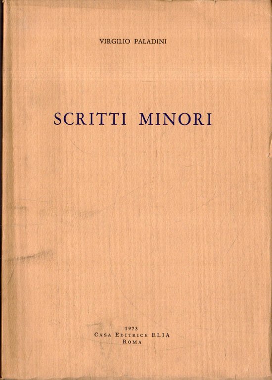 Scritti minori | Immagine Gallery 2