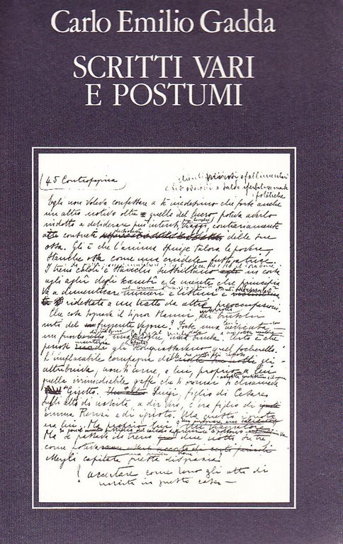 Scritti vari e postumi | Immagine Gallery 2