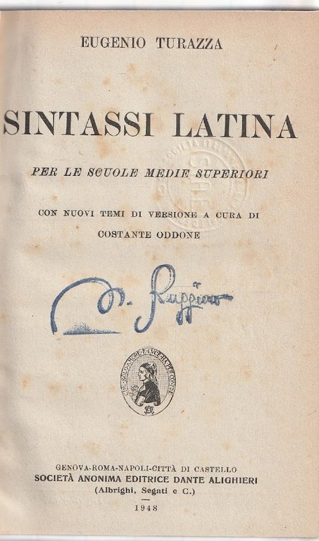 Sintassi latina per le scuole medie superiori con nuovi temi … | Immagine Gallery 2