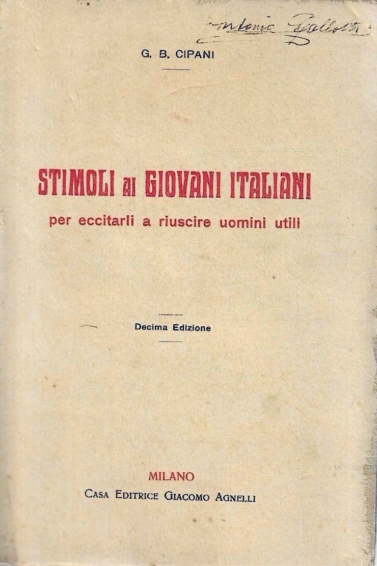Stimoli ai giovani italiani per eccitarli a riuscire uomini utili | Immagine principale