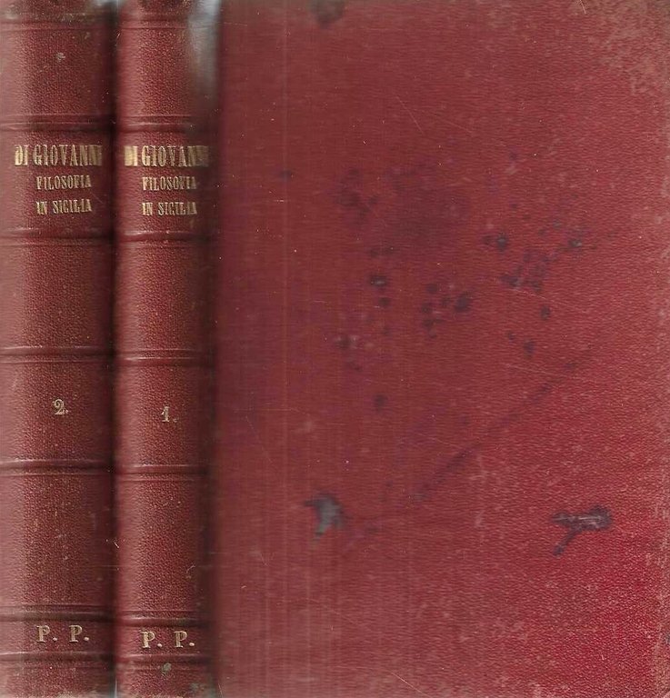 Storia della filosofia in Sicilia da' tempi antichi al sec. XIX (volumi I e II)