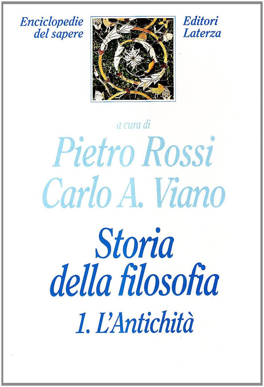 Storia della filosofia. L'Antichità (Vol. 1)