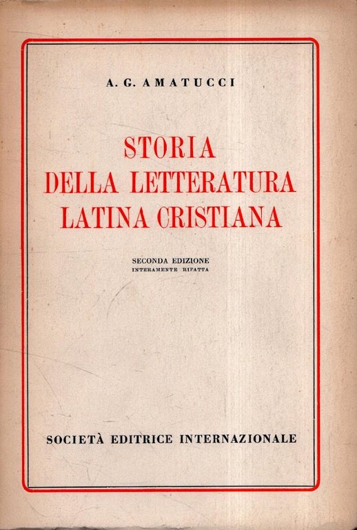 Storia della letteratura latina cristiana