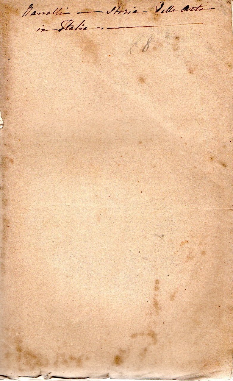 Storia delle Belle Arti in Italia | Immagine principale