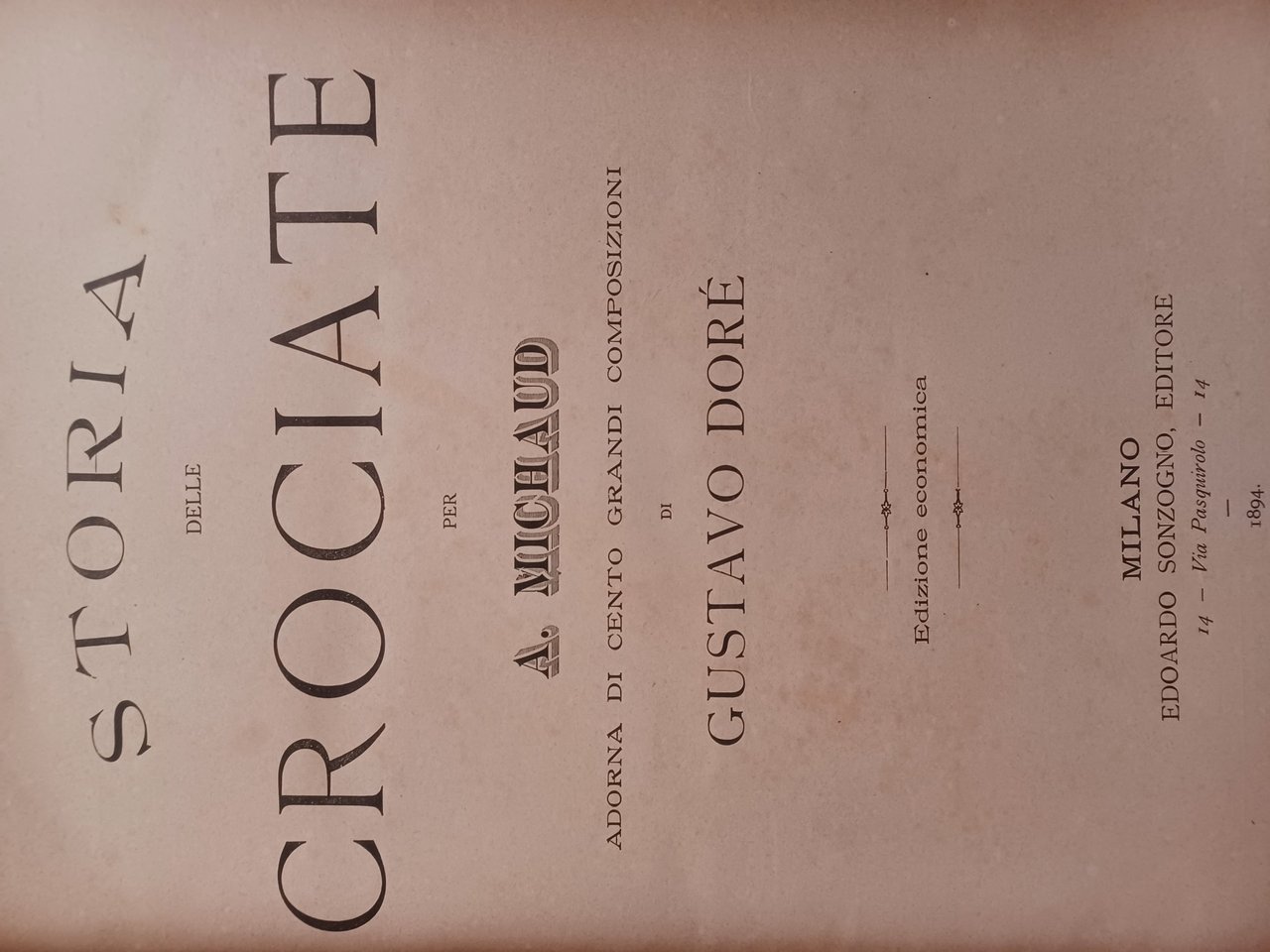 Storia delle Crociate per A. Michaud adorna di cento grandi … | Immagine principale