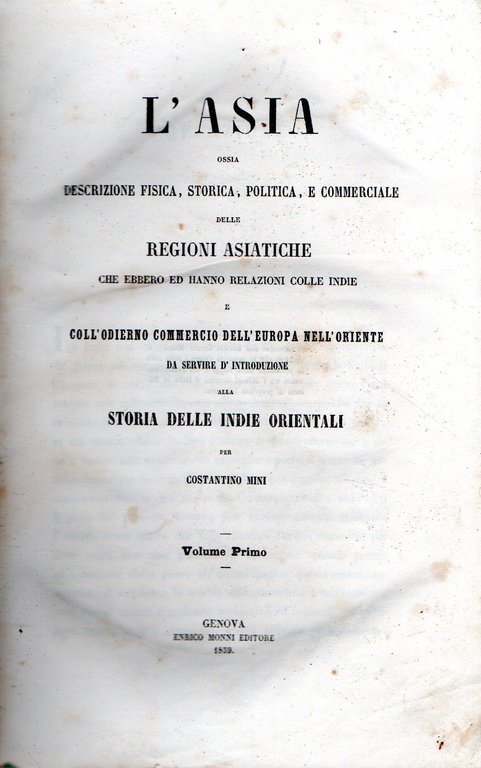 Storia delle Indie orientali. L'Asia ossia descrizione fisica, storica, politica … | Immagine Gallery 3
