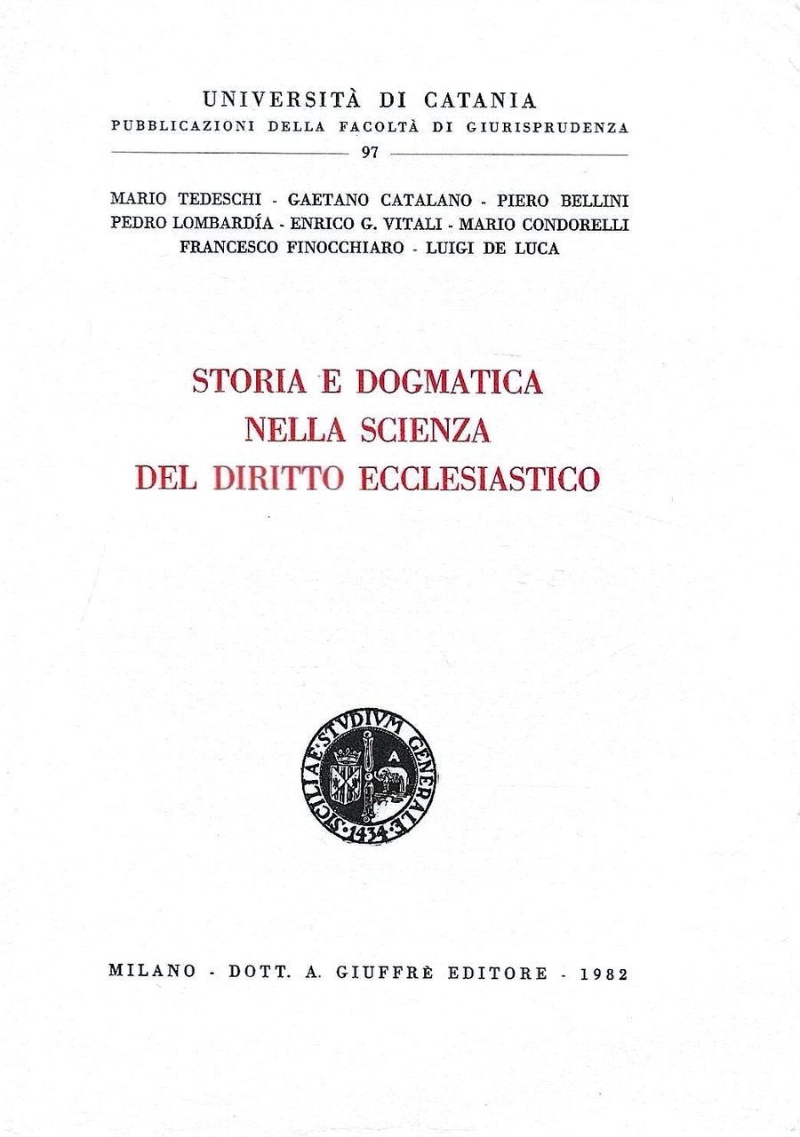 Storia e dogmatica nella scienza del Diritto Ecclesiastico